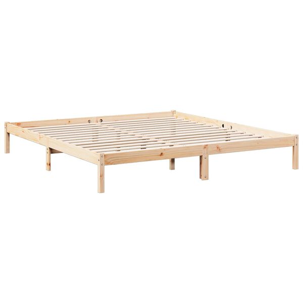 vidaXL Extra Long Bed Frame without Mattress 200x210 cm Solid Wood Pine