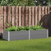 vidaXL Garden Raised Bed 250x100x54 cm WPC Grey