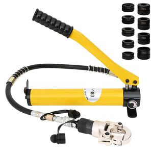 vidaXL Hydraulic Pipe Crimping Tool 60 kN TH16-32 mm V12-28 mm Steel