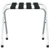 vidaXL Luggage Rack Black and Silver 56x40x49 cm