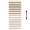 vidaXL Zebra Blind Sand Brown 105x200 cm Fabric Width 100.9 cm Polyester