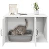 vidaXL Cat House White 85 x 55 x 50 cm Engineered Wood