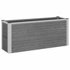 vidaXL Garden Raised Bed Grey 100 x 30 x 42 cm WPC and Aluminium