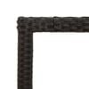 vidaXL Garden Table 150x90x75 cm Tempered Glass and Poly Rattan Black