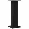 vidaXL Plant Stand 2 pcs Black Oak 30 x 30 x 80 cm Engineered wood
