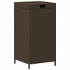 vidaXL Outdoor Garbage Bin Brown 40 x 40 x 80 cm Poly Rattan