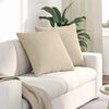 vidaXL Sofa Pillows 2 pcs Cream 80 x 80 cm Fabric