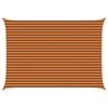 vidaXL Sun Shade Sail Orange and Brown 5 x 3.5 m 100% Polyester Oxford