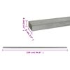 vidaXL Garden Fence Posts 10 pcs Silver 220 cm Steel