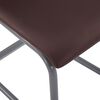 vidaXL Cantilever Dining Chairs 2 pcs Brown Faux Leather