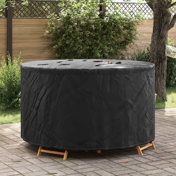 vidaXL Outdoor Furniture Cover Black 157 x 157 x 71 cm 600D fabric