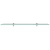 vidaXL Floating Shelves 2 pcs Glass 90x10 cm 8 mm
