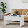 vidaXL Coffee Table High Gloss White 80x50.5x41.5 cm Engineered Wood