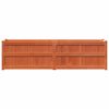 vidaXL Garden Planter Wax Brown 180x50x50 cm Solid Wood Pine