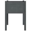 vidaXL Garden Planter Grey 50x50x70 cm Solid Pinewood