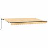 vidaXL Retractable Awning Yellow 400 x 200 cm Fabric