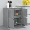 vidaXL Sideboard Grey Sonoma 70x41x75 cm Engineered Wood