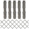 vidaXL Trellis Fences 5 pcs Grey Solid Firwood 180x60 cm