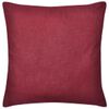 4 Burgundy Cushion Covers Cotton 50 x 50 cm
