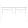 vidaXL Metal Headboard White 150 cm