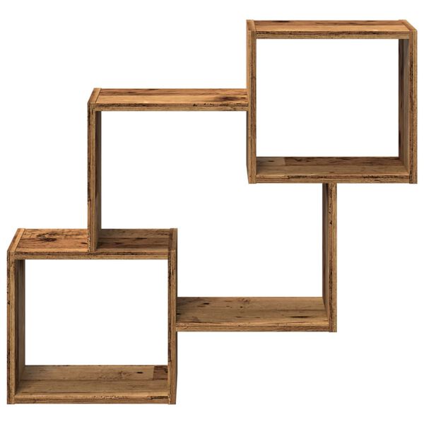 vidaXL Wall Cabinet 78x18x71 cm Old Wood Engineered Wood