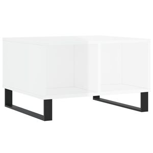 vidaXL Coffee Table High Gloss White 60x50x36.5 cm Engineered Wood
