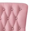 vidaXL HighBackChair Pink 56.5 x 70 x 110 cm Velvet