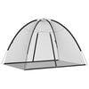 vidaXL Mosquito Net Mongolia with Doors 220 Mesh&nbsp;Black&nbsp;200x150x140 cm