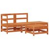 vidaXL Garden Lounge Set 4 pcs Wax Brown Solid Pine Wood