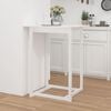 vidaXL Bar Table White 80x80x110 cm Solid Wood Pine