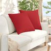 vidaXL Sofa Pillows 2 pcs Red 60 x 60 cm Fabric