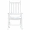 vidaXL Rocking Chairs for Children 2 pcs White Solid Wood Poplar