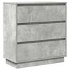 vidaXL Bedside Cabinet Concrete Grey 71 x 34.5 x 75 cm Engineered wood