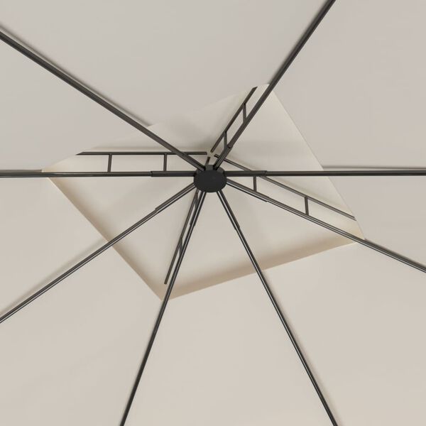 vidaXL Gazebo 3x3x2.7 m Cream 160 g/m²
