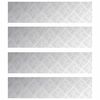 vidaXL Stair Tread 4 pcs 80 x 20 cm Silver Aluminium Rectangular