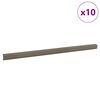 vidaXL Stair Nosings 10 pcs Champagne 67 x 3.5 x 3 cm Aluminium