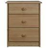 vidaXL Chest of Drawers 43x34x53 cm Solid Pine Wood