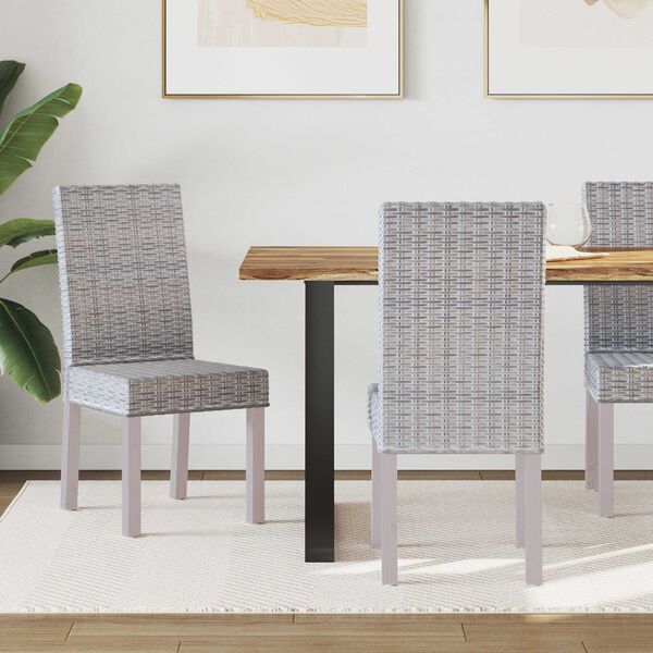 vidaXL Dining Chair 2 pcs White Wash 45 x 54 x 93 cm