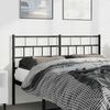 vidaXL Metal Headboard Black 135 cm