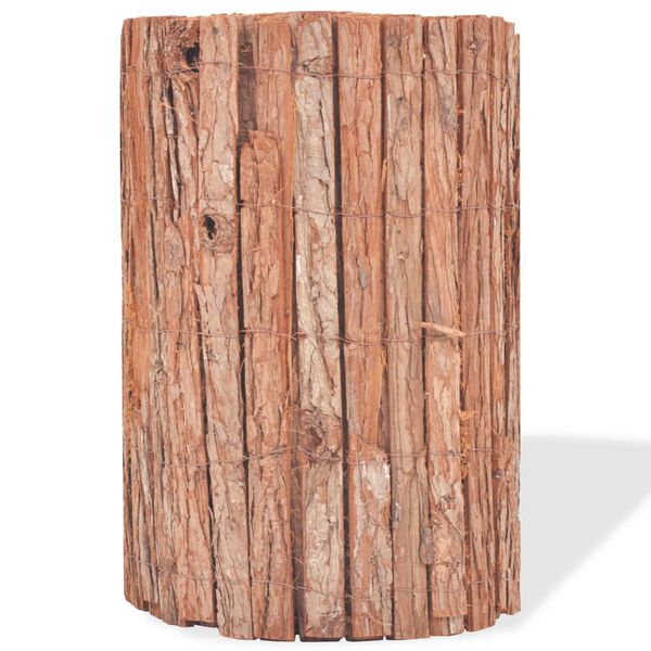 vidaXL Bark Fence 1000x50 cm