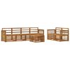 vidaXL Outdoor Sofa Set 7 pcs Natural Solid Acacia Wood