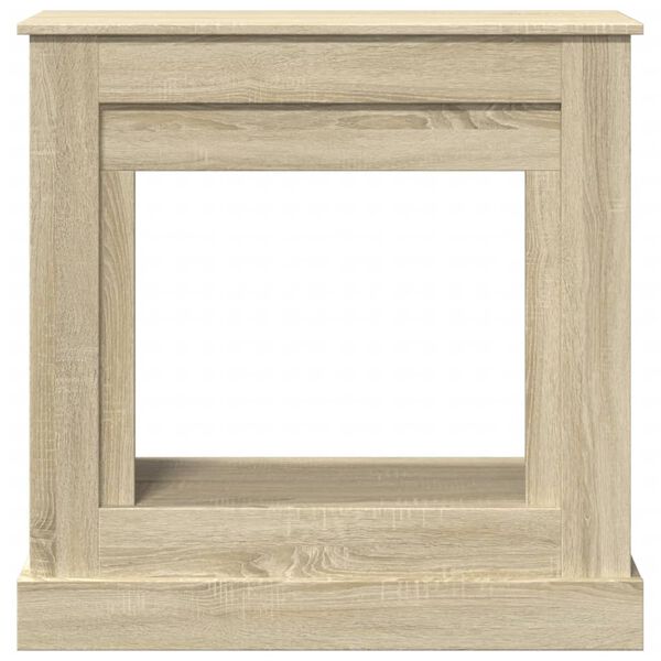 vidaXL Fireplace Surround Sonoma Oak 90x30x90 cm Engineered Wood