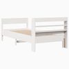 vidaXL Bed Frame without Mattress White 90x200 cm Solid Wood Pine