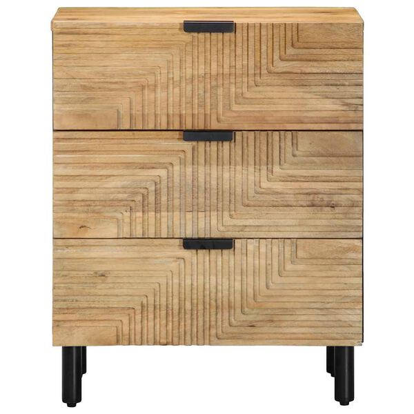 vidaXL Bedside Cabinet Brown 50x33x62 cm Solid Wood Mango