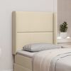 vidaXL Headboard Ear Cream 80 x 16 x 4 cm Fabric
