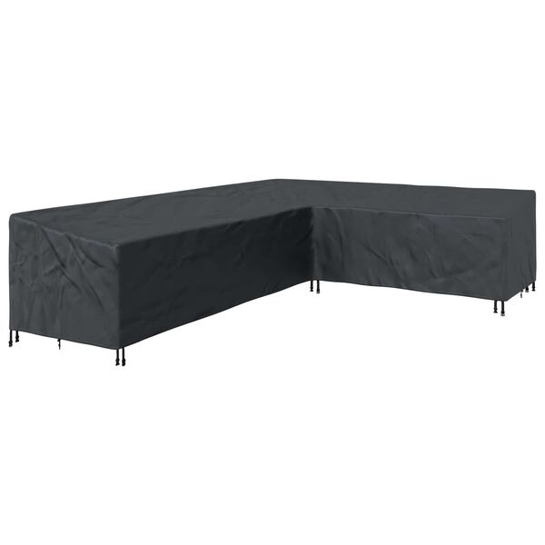 vidaXL Furniture Cover Black 330 x 255 x 80 cm 600D Oxford Fbric