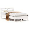 vidaXL Bed Frame without Mattress White 120x190 cm Solid Wood Pine