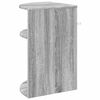 vidaXL End Table Grey Sonoma 39.7 x 39.7 x 60 cm Engineered Wood