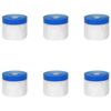 vidaXL Masking Film with Adhesive Tape 6 pcs Transparent and Blue