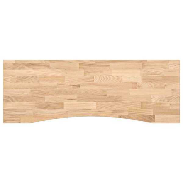 vidaXL Desk Top Untreated 140x50x2.5 cm Solid Wood Oak Rectangular